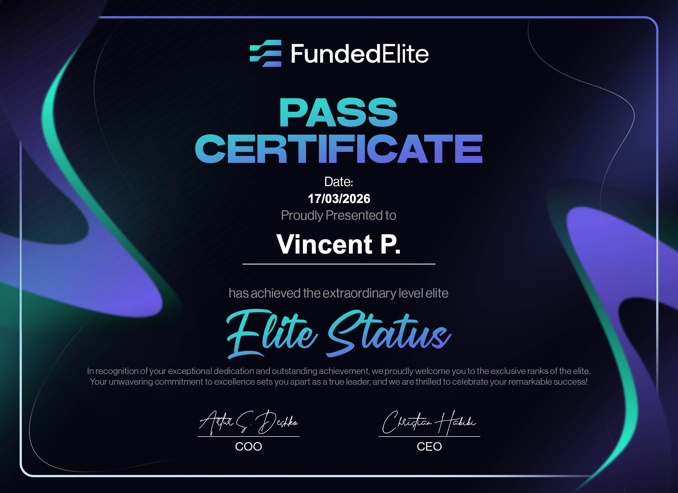 FundedElite Vincent Pages
