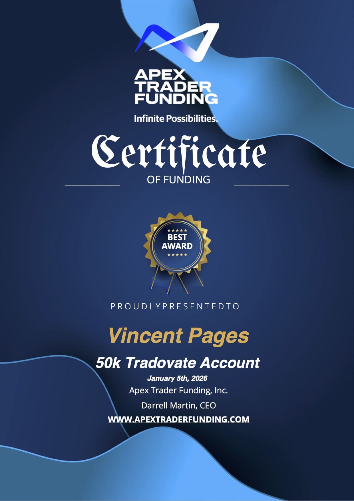 Apex Trading Vincent Pages